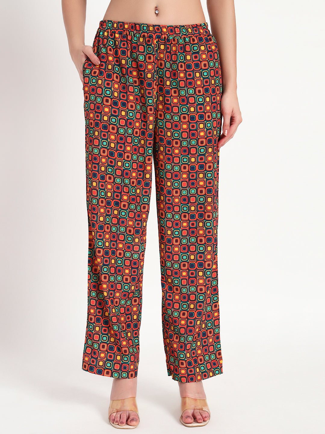 Retro Pop Geo Kurta Co-ord Set with Pockets