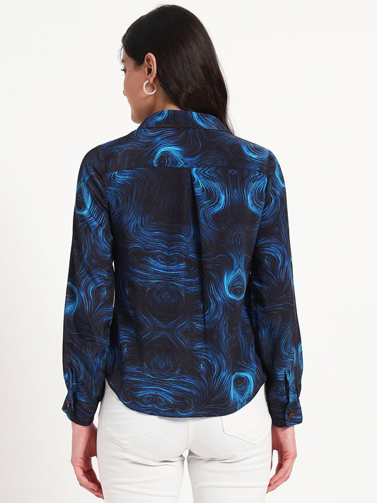 Midnight Marble Swirl Regular Fit Shirt
