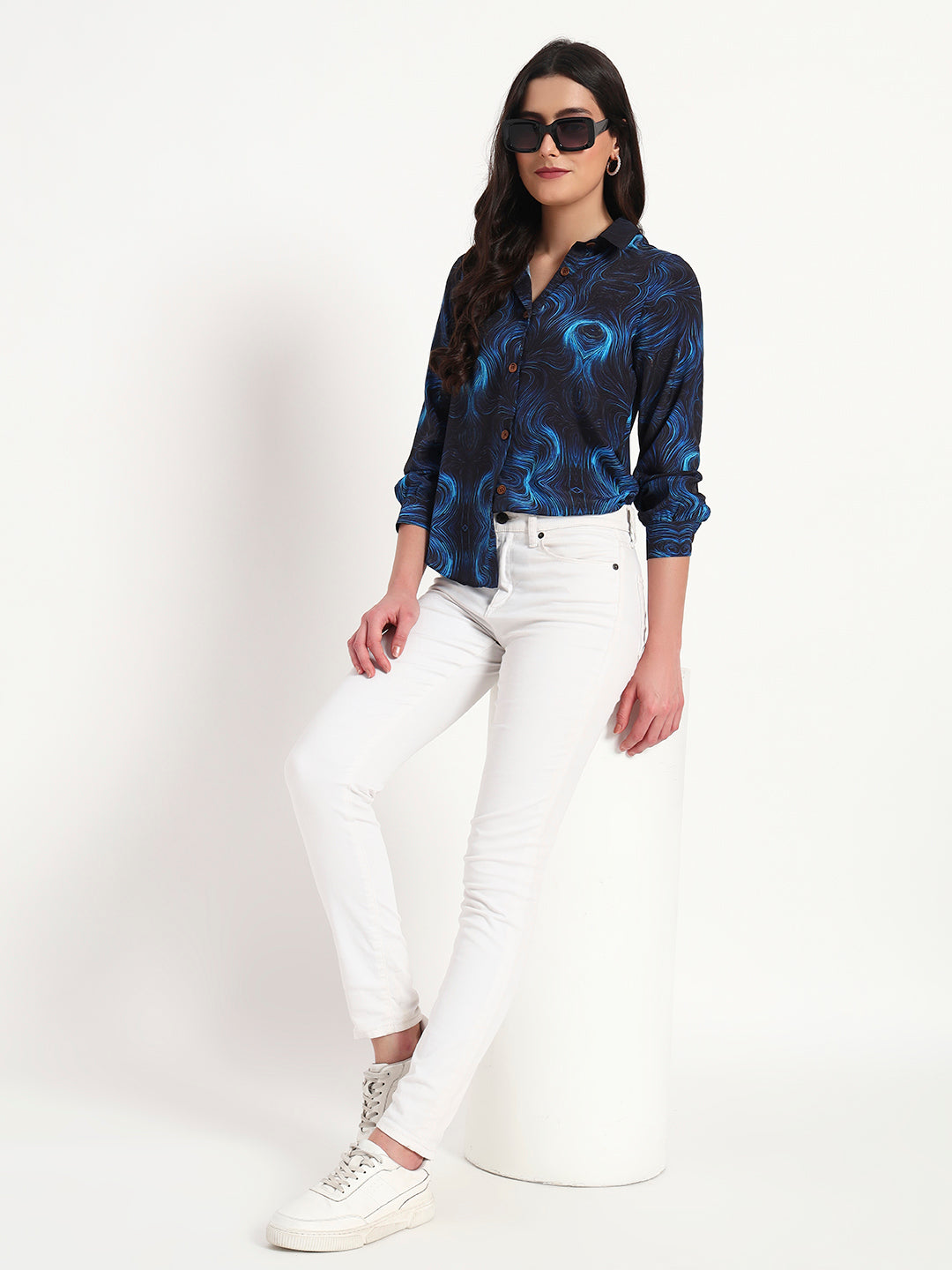 Midnight Marble Swirl Regular Fit Shirt
