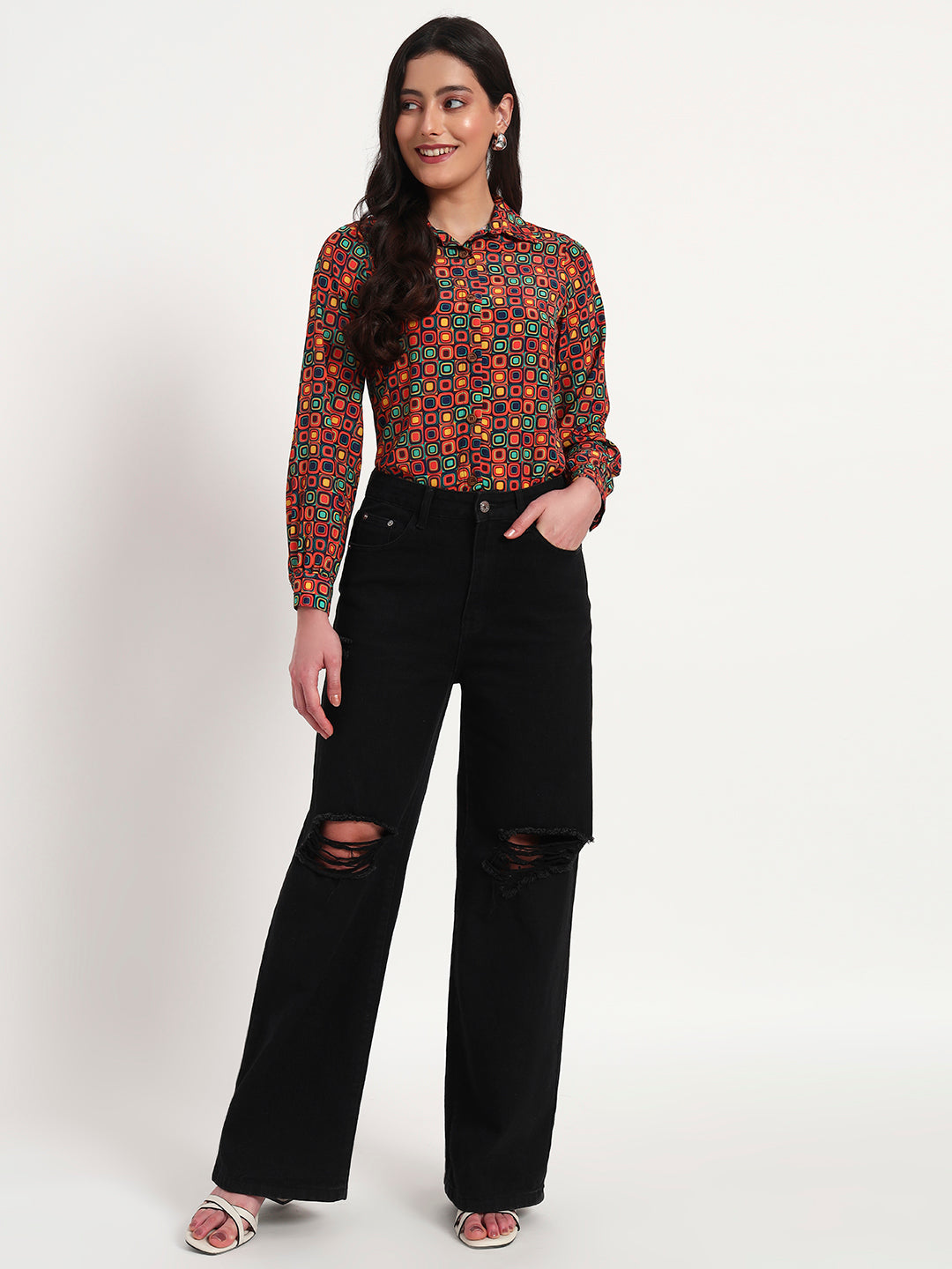 Retro Pop Button-Down Regular Fit Shirt