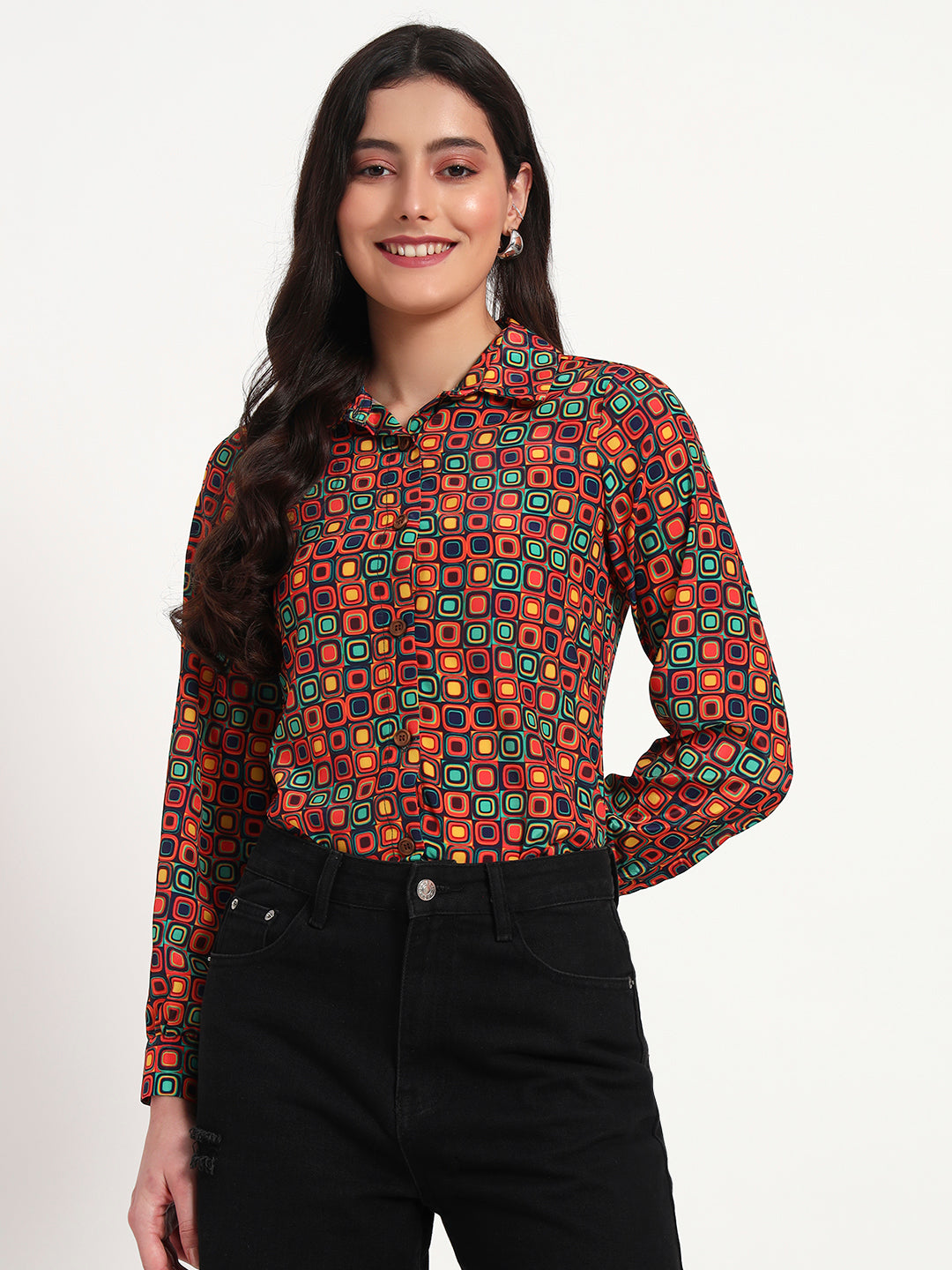 Retro Pop Button-Down Regular Fit Shirt