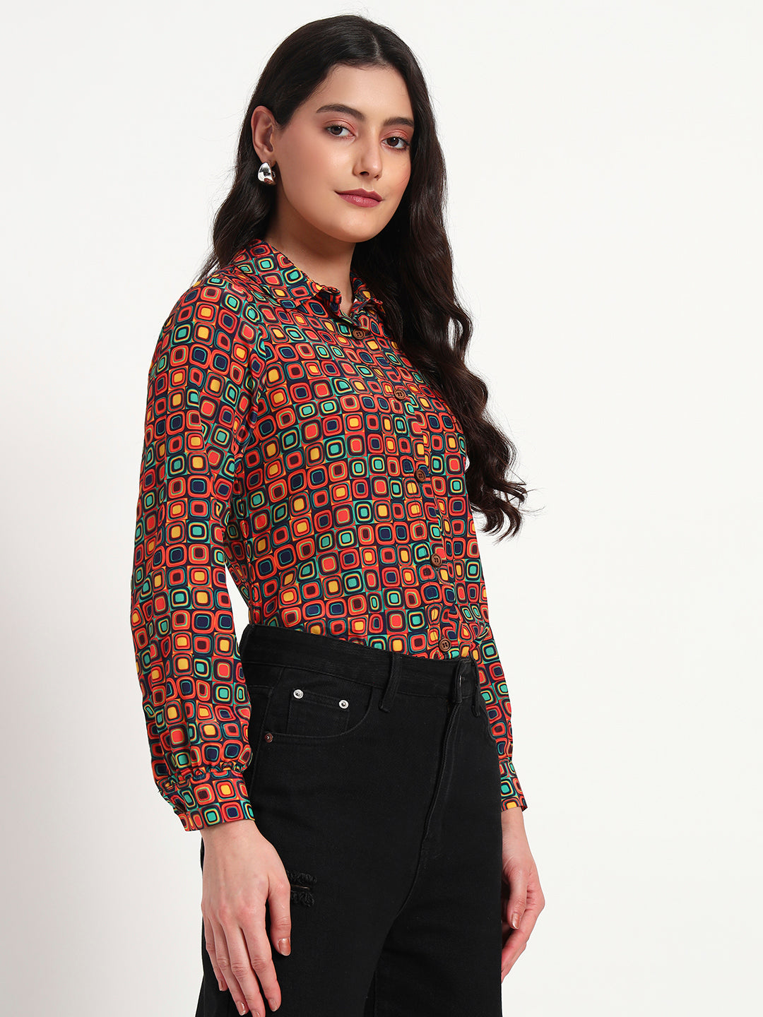 Retro Pop Button-Down Regular Fit Shirt