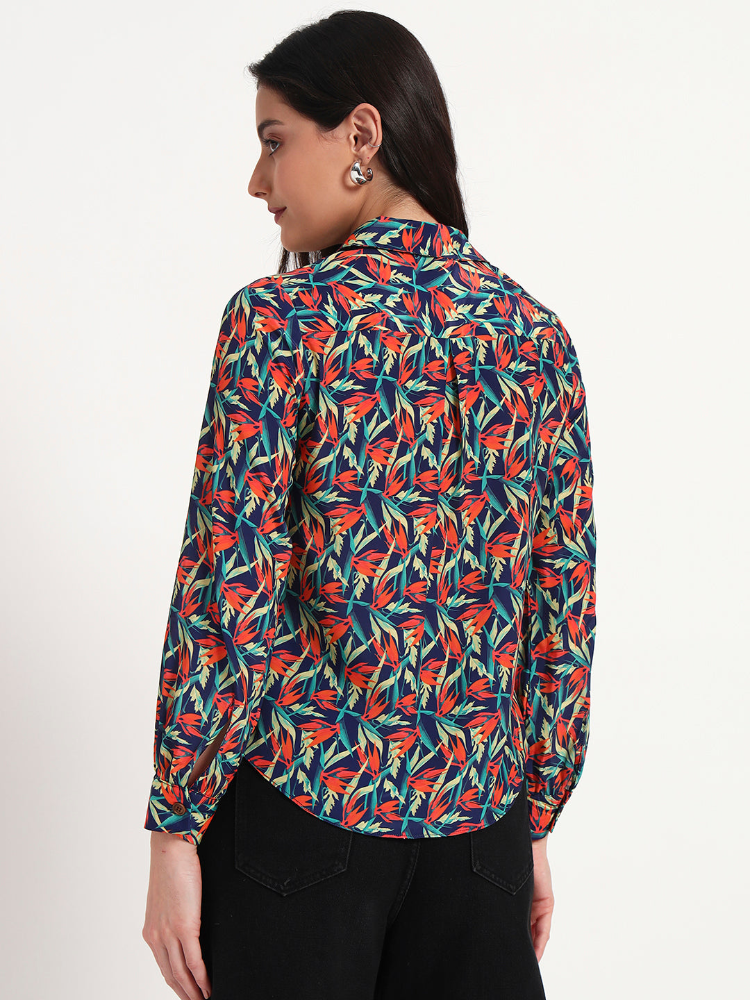 Tropical Rush Printed Regular Fit Shirt