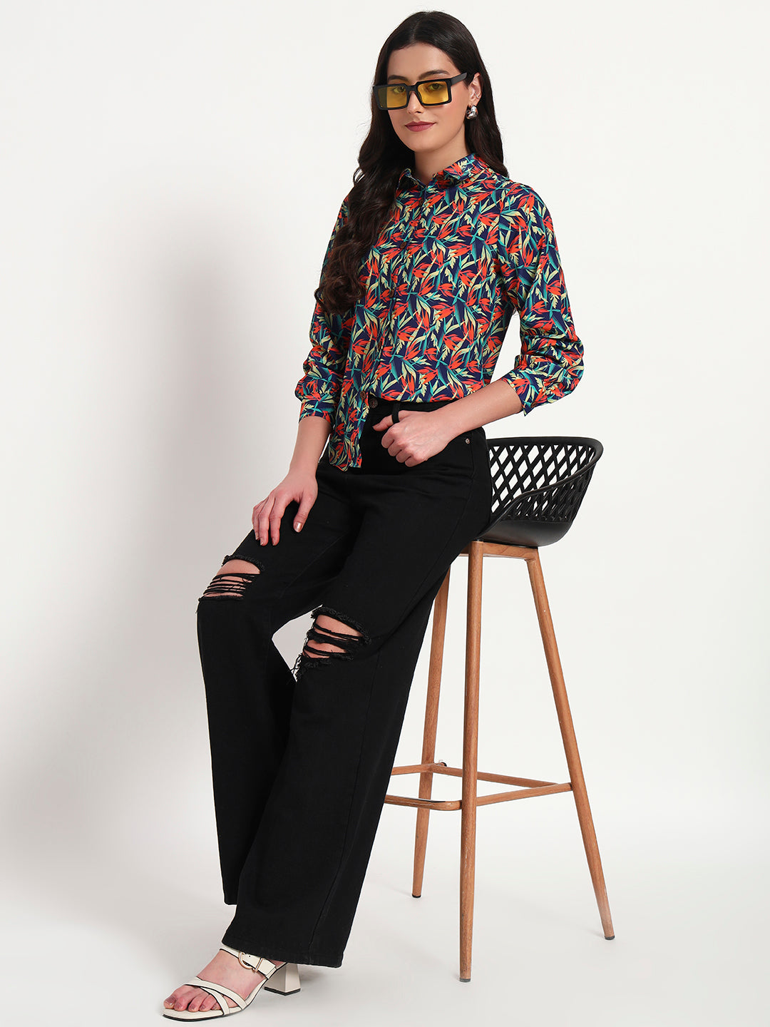 Tropical Rush Printed Regular Fit Shirt