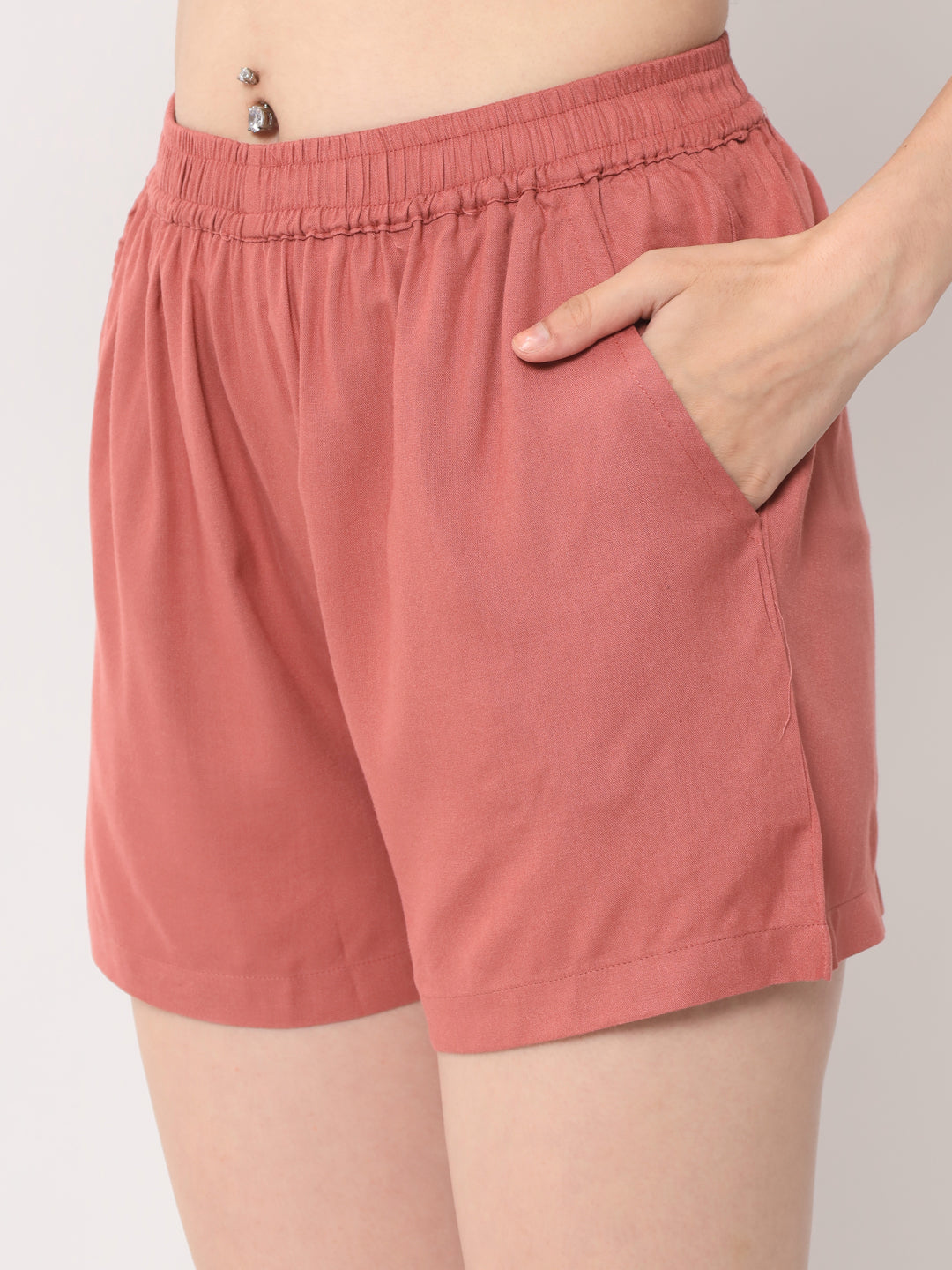 Coral Pink - Cami Top & Shorts Set