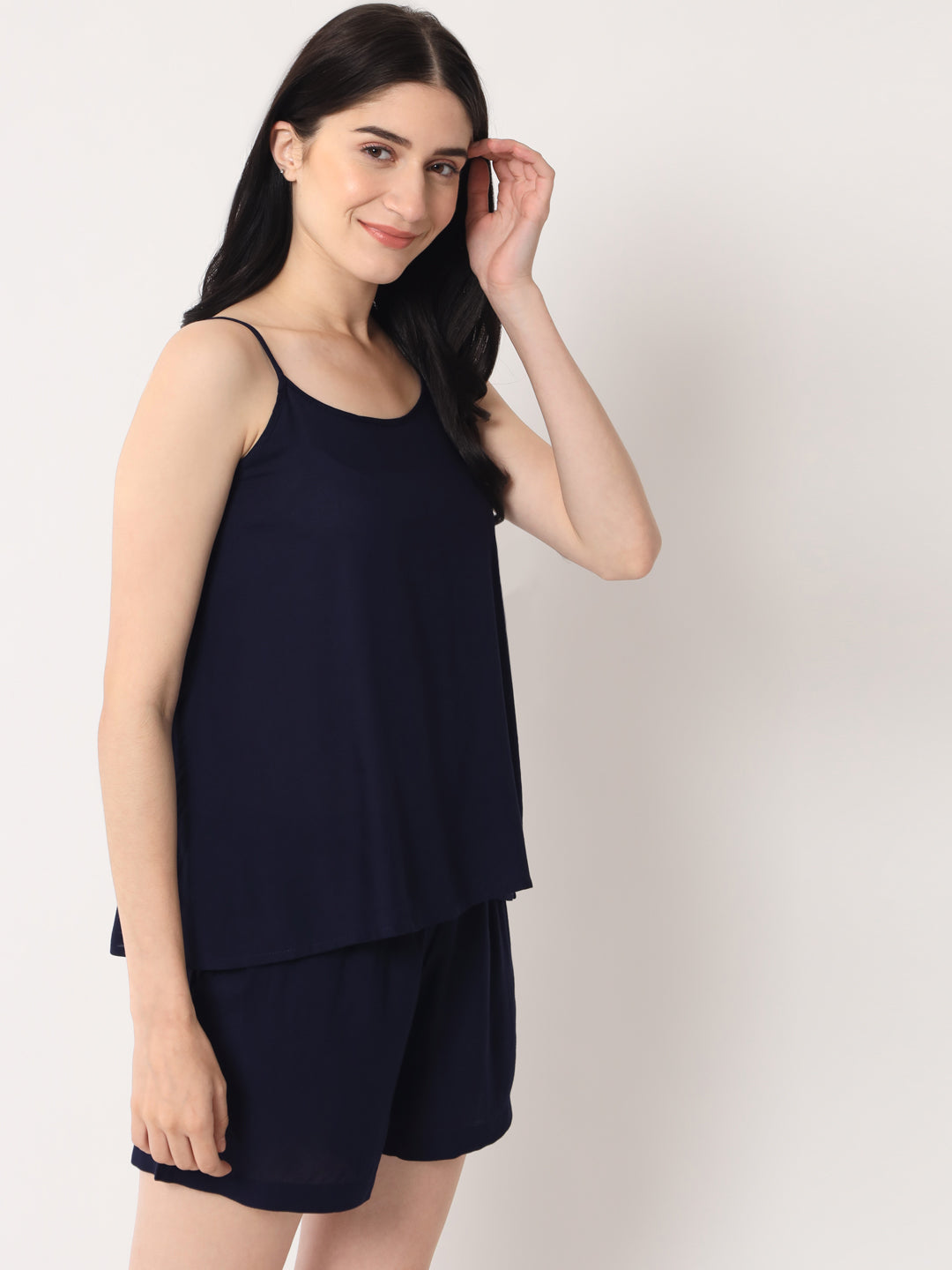Navy Blue - Cami Top & Shorts Set