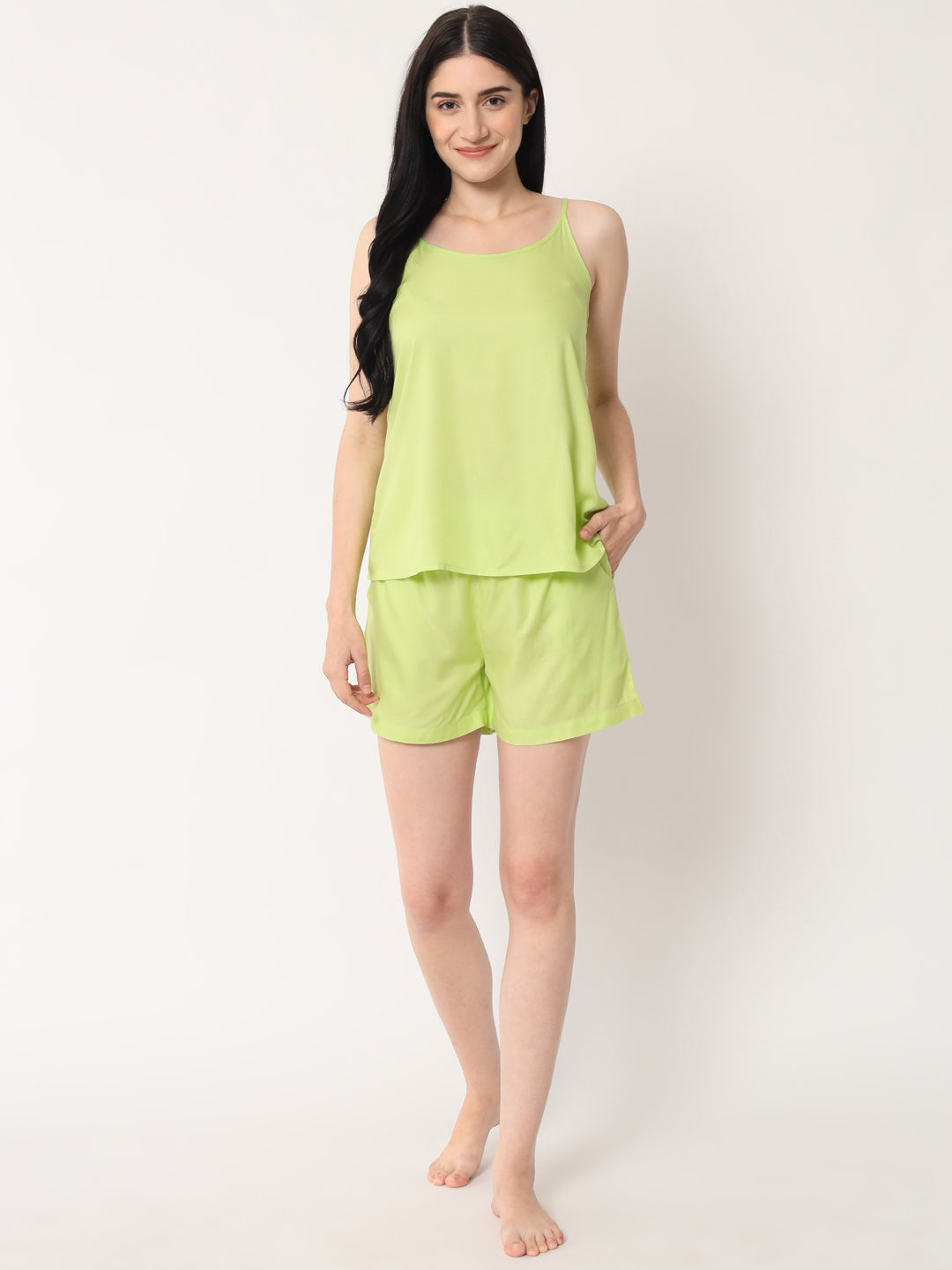Parrot Green - Cami Top & Shorts Set