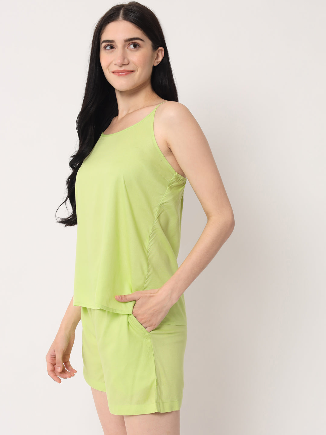 Parrot Green - Cami Top & Shorts Set