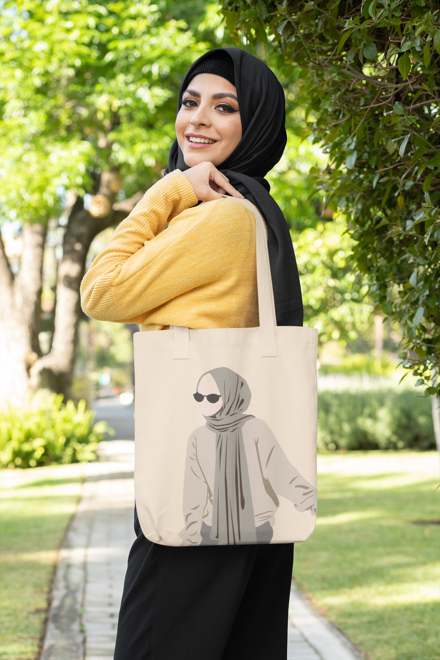 Urban Modesty Minimalist Hijabi Tote - Grey