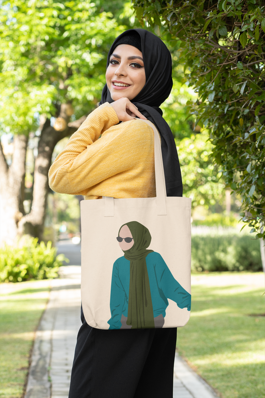 Urban Modesty Minimalist Hijabi Tote - Blue