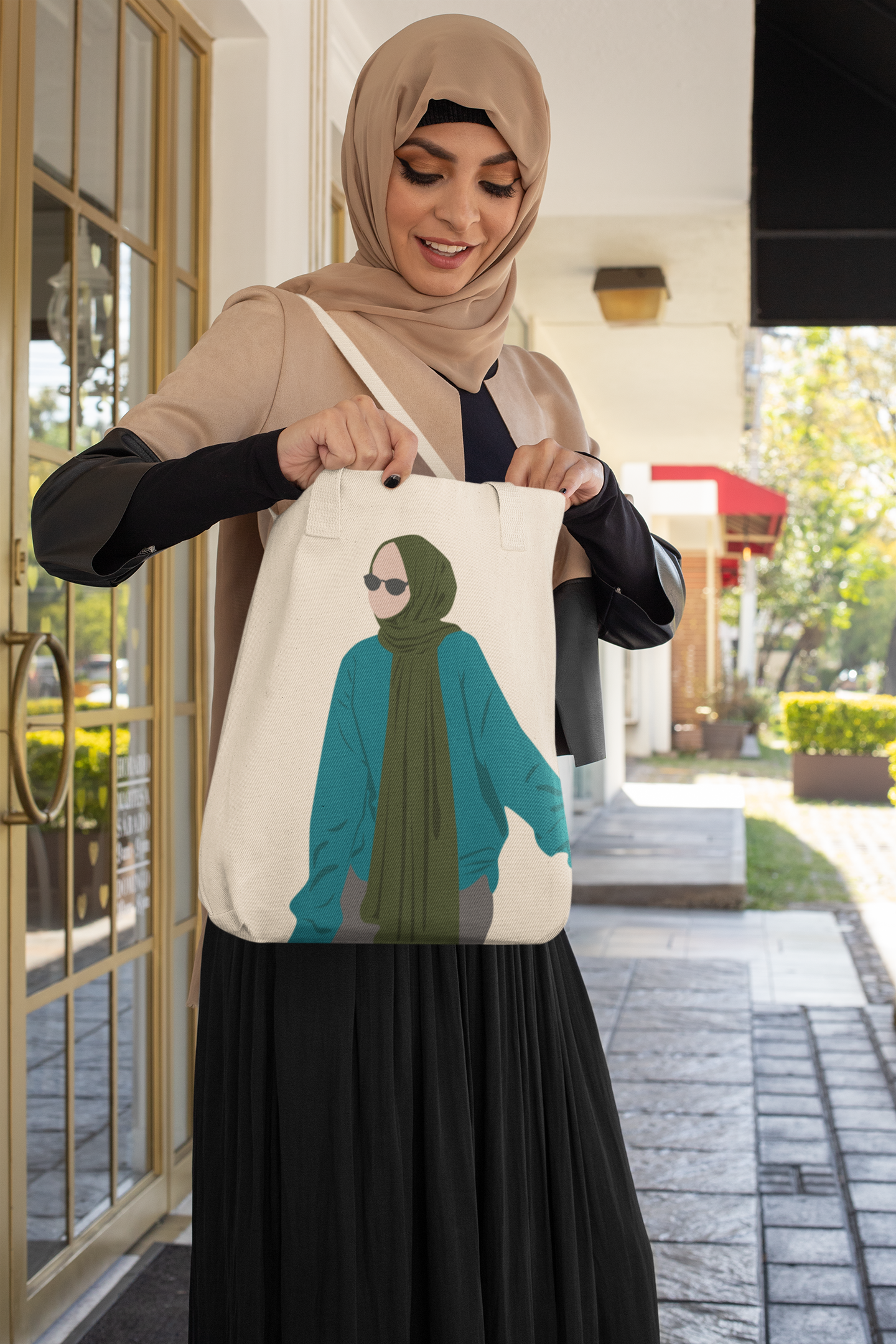 Urban Modesty Minimalist Hijabi Tote - Blue