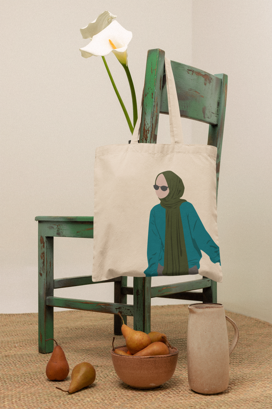 Urban Modesty Minimalist Hijabi Tote - Blue