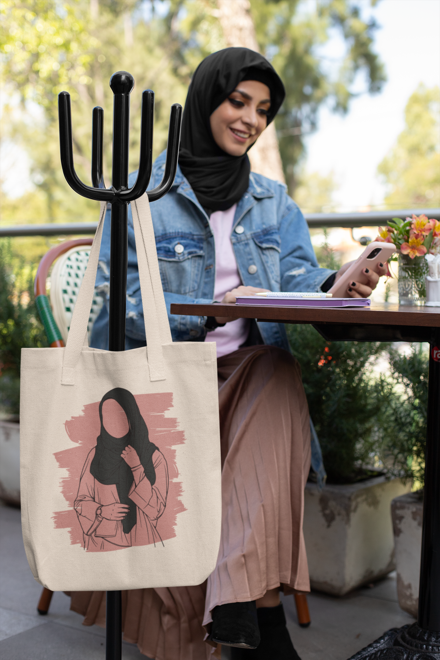 Urban Modesty Minimalist Hijabi Tote - Pink