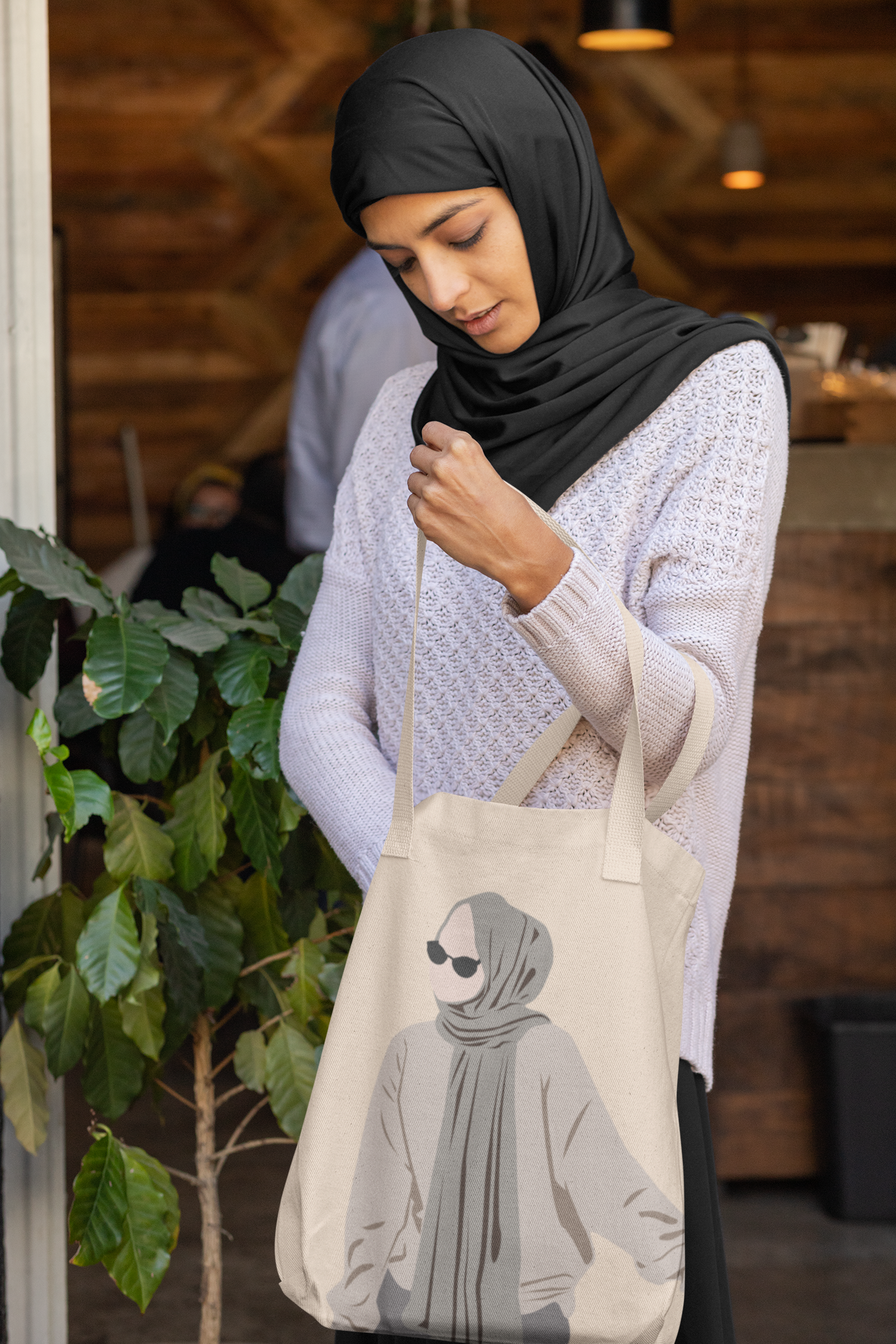 Urban Modesty Minimalist Hijabi Tote - Grey