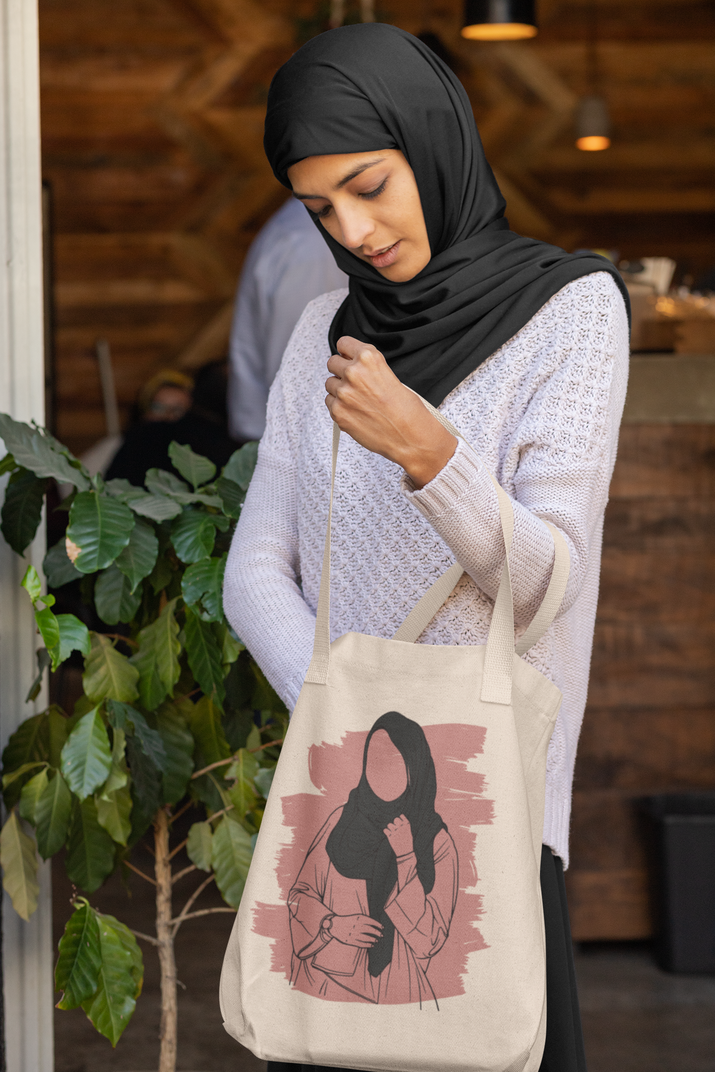 Urban Modesty Minimalist Hijabi Tote - Pink