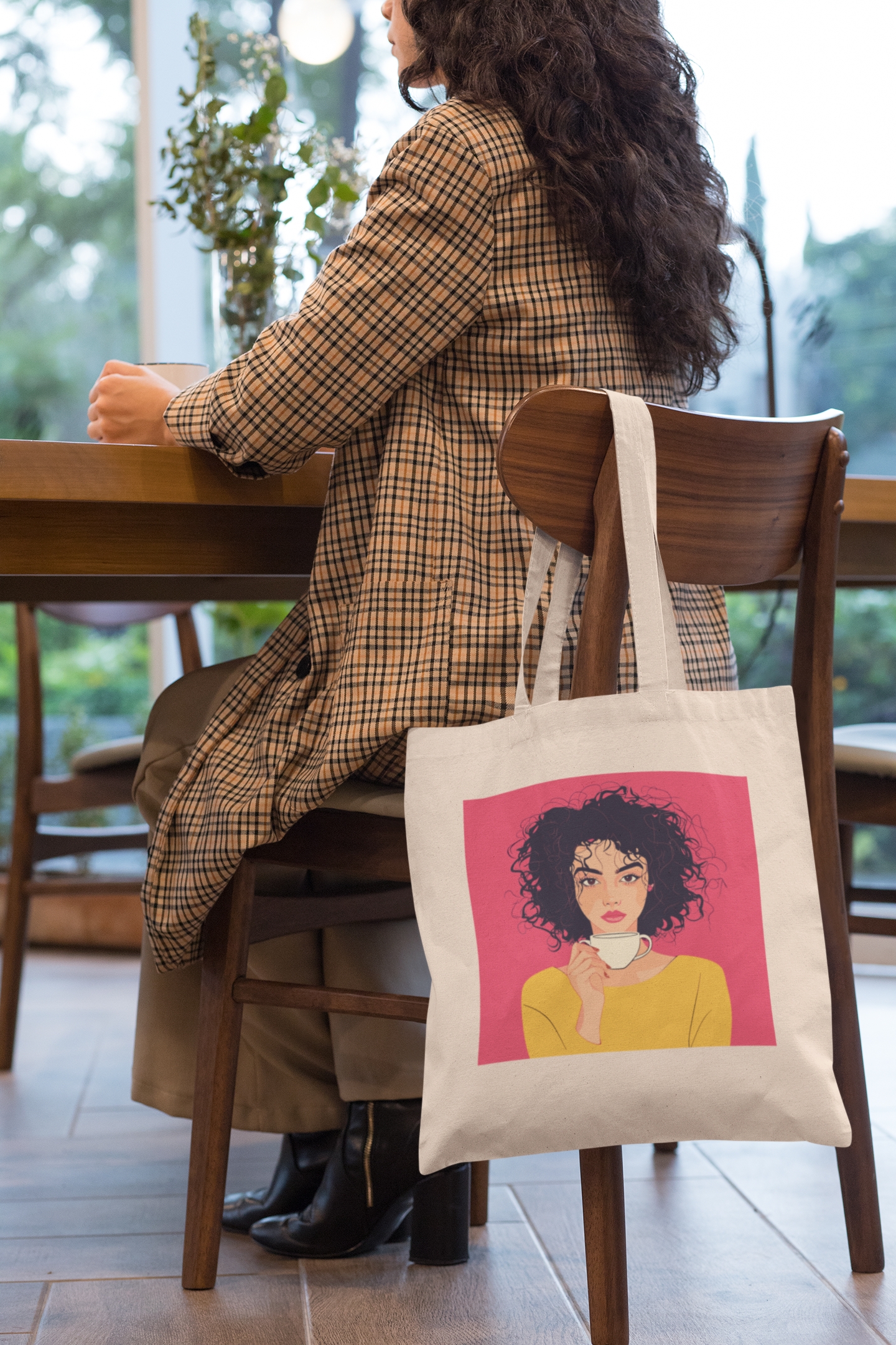 Caffeine & Confidence Canvas Tote