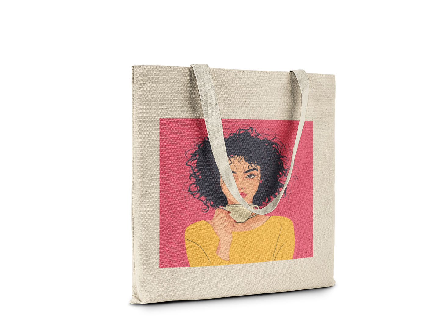 Caffeine & Confidence Canvas Tote