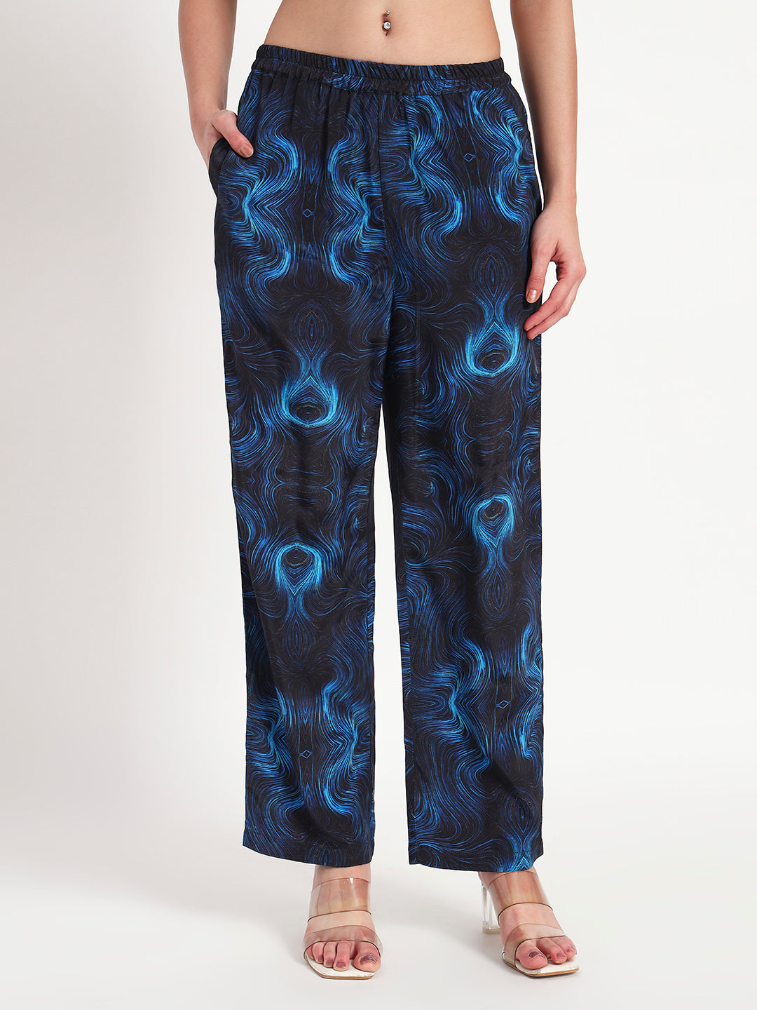 Midnight Wave Kurta Co-ord Set with Pockets