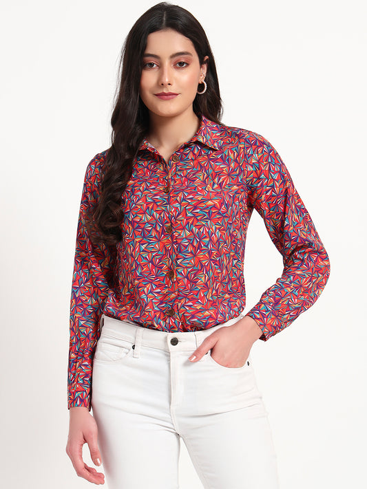 Prism Pop Multicolor Printed Regular Fit Shirt