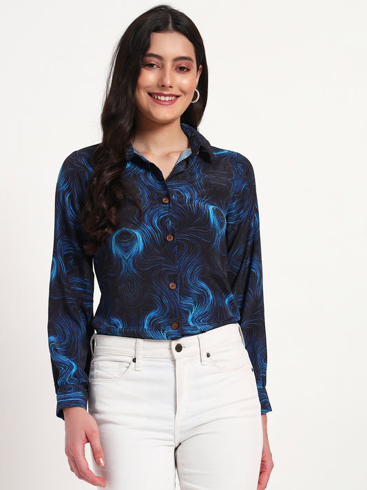Midnight Marble Swirl Regular Fit Shirt