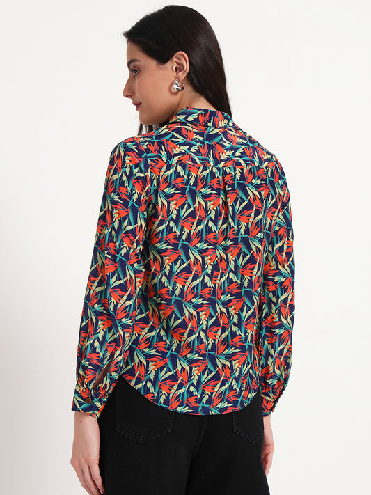 Tropical Rush Printed Regular Fit Shirt