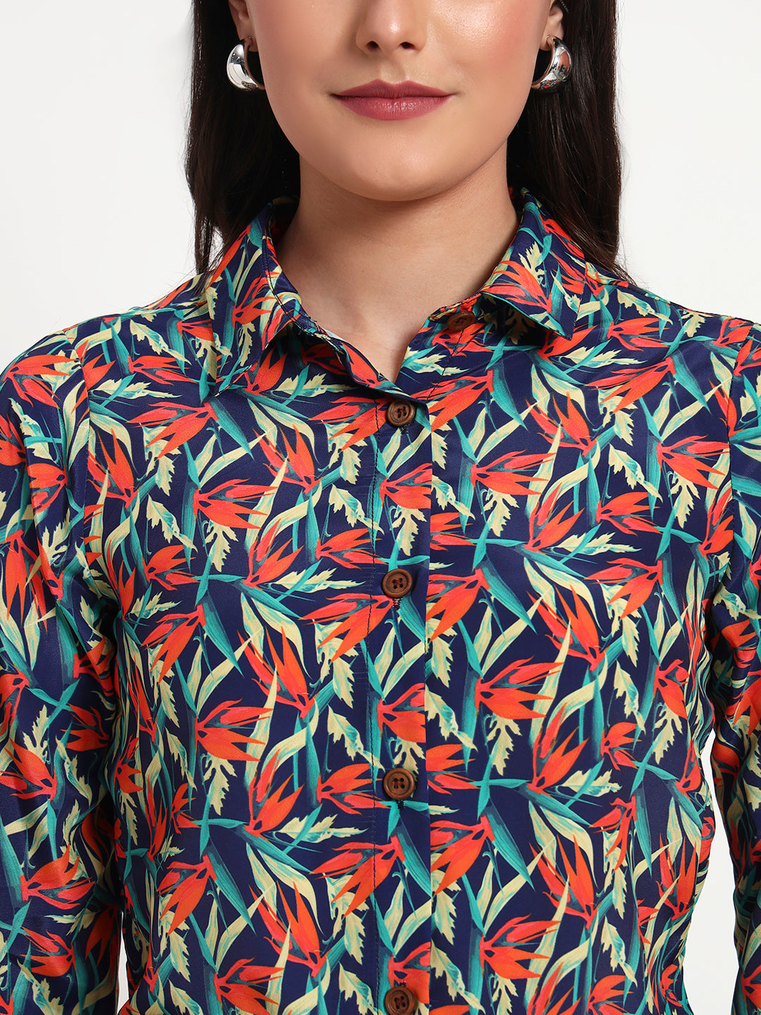 Tropical Rush Printed Regular Fit Shirt