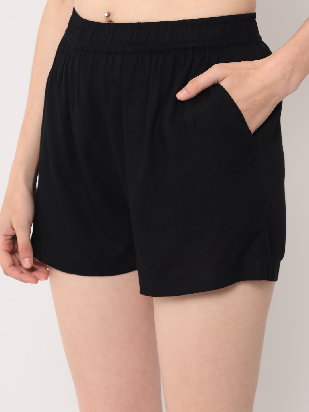 Black - Cami Top & Shorts Set