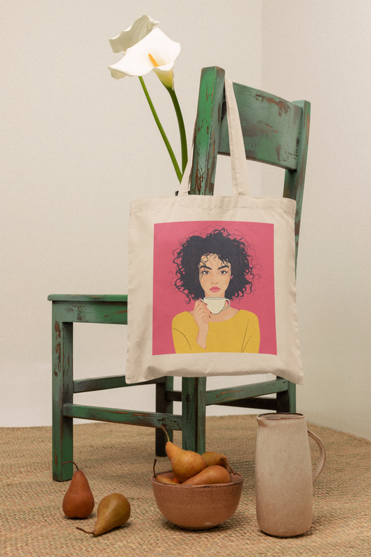 Caffeine & Confidence Canvas Tote