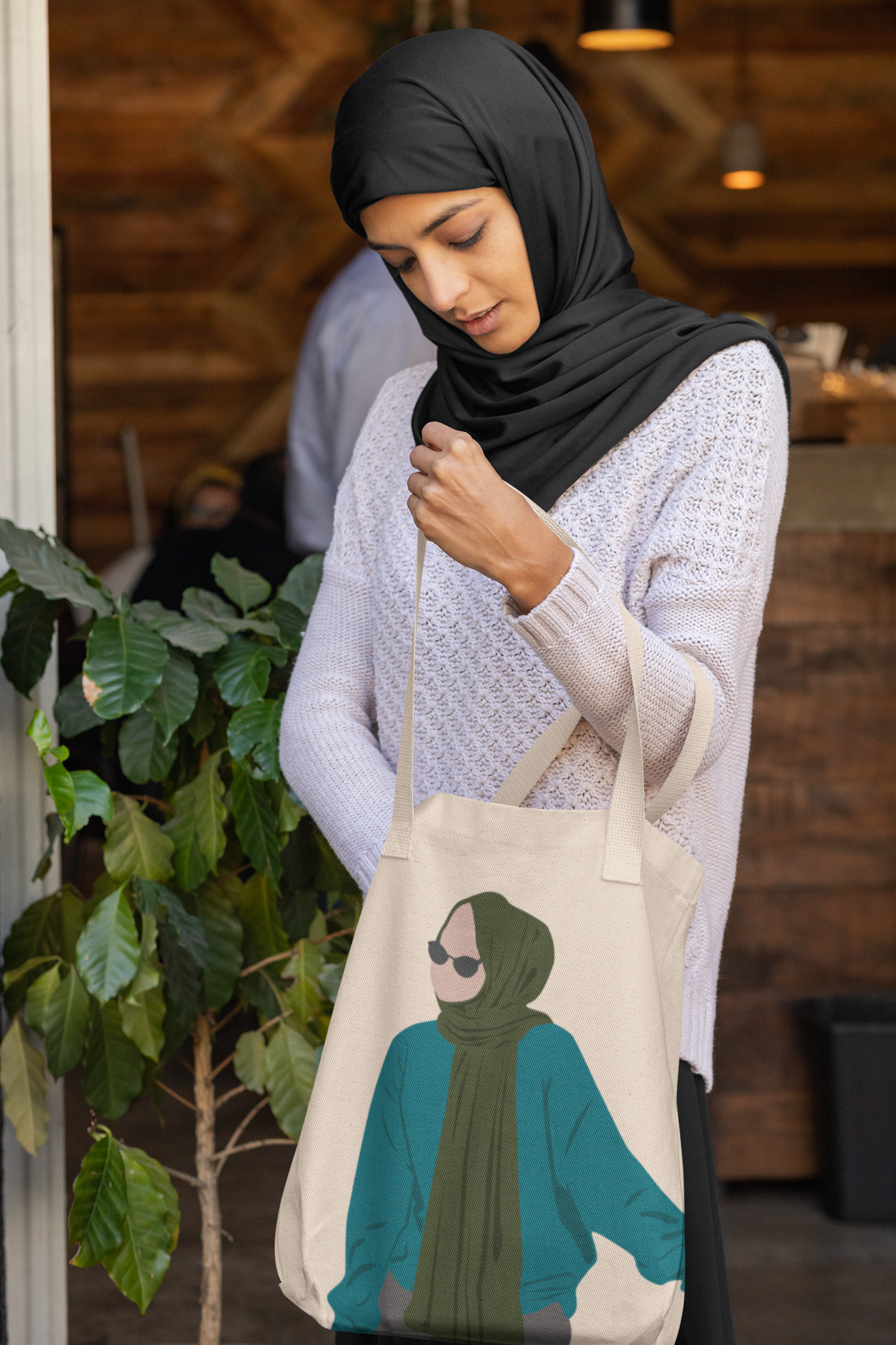 Urban Modesty Minimalist Hijabi Tote - Blue