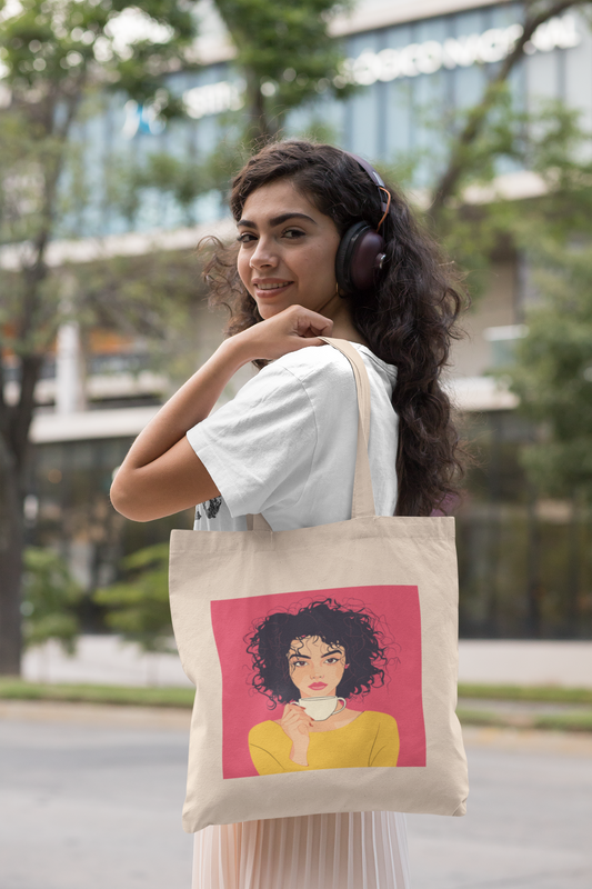 Caffeine & Confidence Canvas Tote