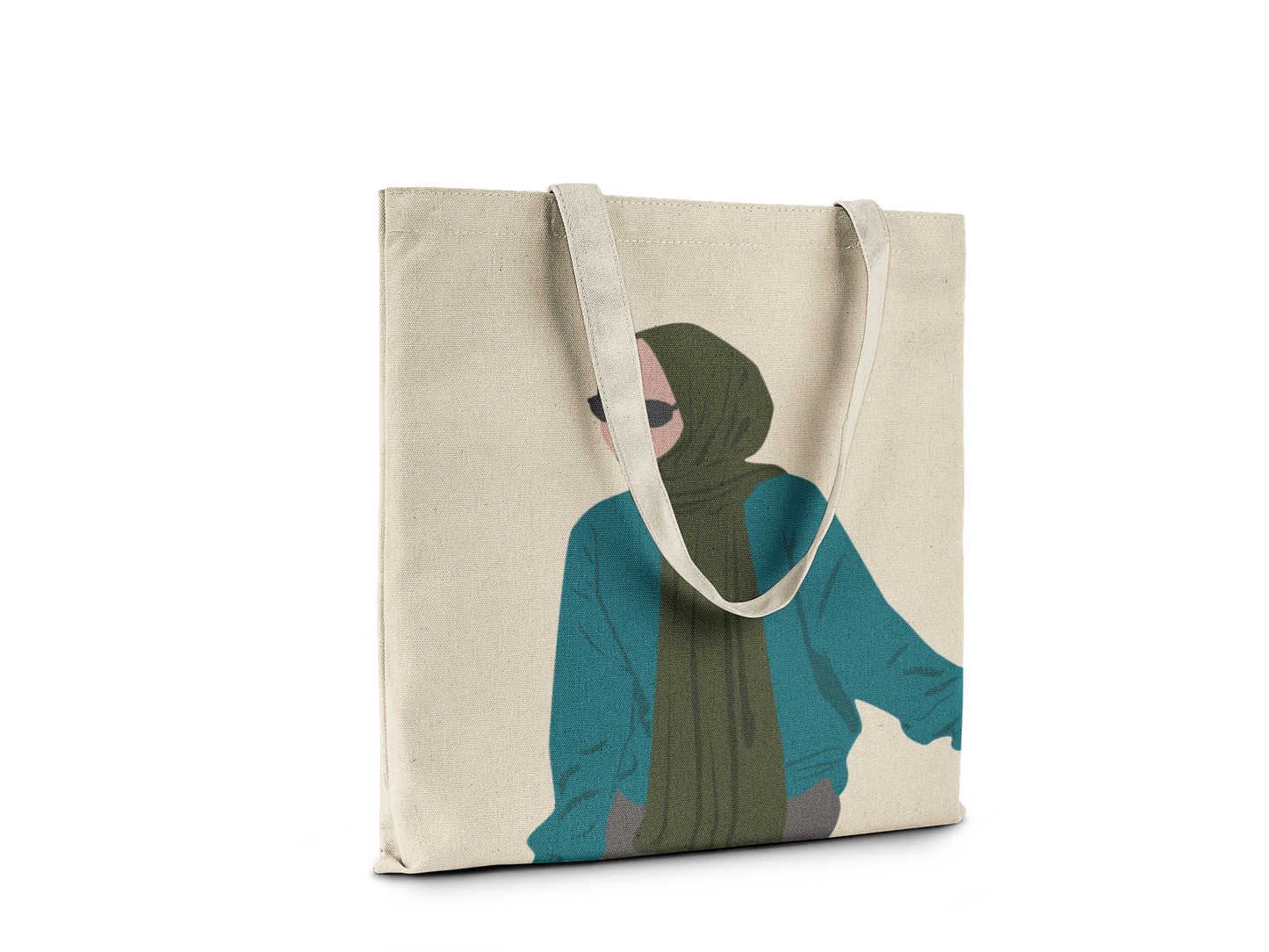 Urban Modesty Minimalist Hijabi Tote - Blue